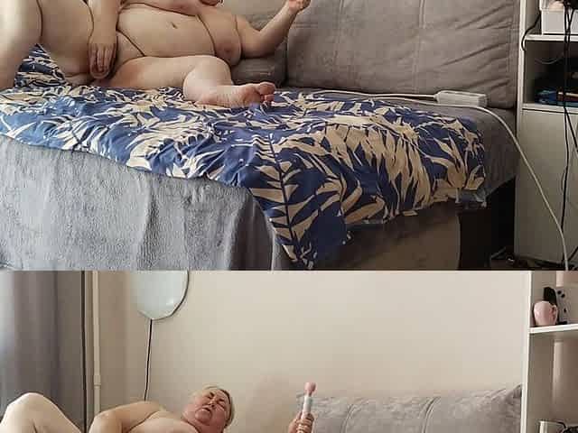 A Girlfriend with a Big Ass Masturbates and Longs for a Big Black Cock in Her Holes