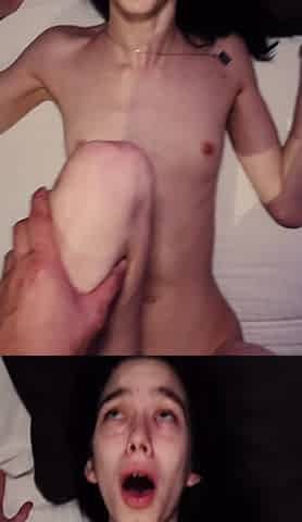 19yr Slim Katie Creampie Fill Orgasm Fuck in a Hotel