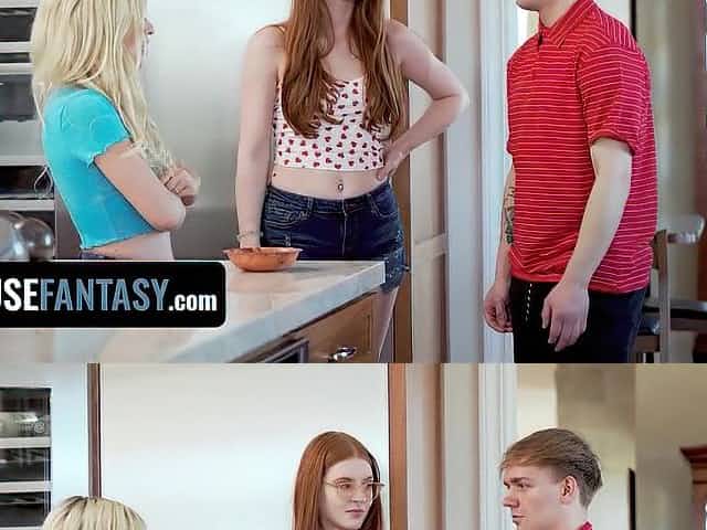 FreeUse Dream - Messy Guy Casual Bangs His 2 Gorgeous Roommates All Around The Abode