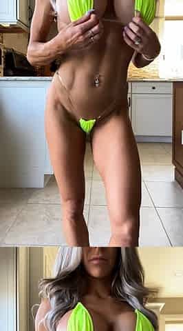 Beautiful blonde nanny and big boobed blonde MILF get pumped