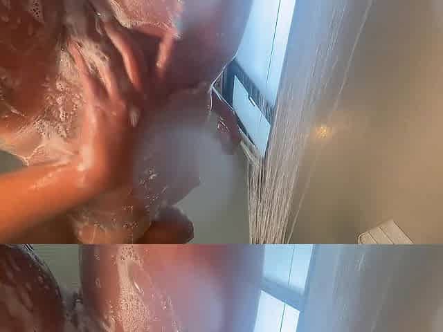 Exposed shower twerk