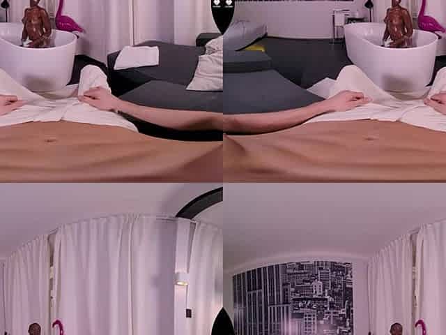 Sexy washroom for 2 and jizz flow on her butt