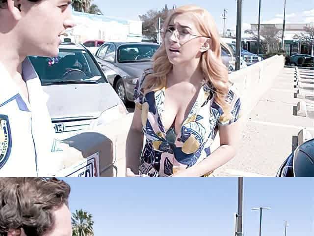 April O'neil tricked into fucking a security guard over a fake ticket