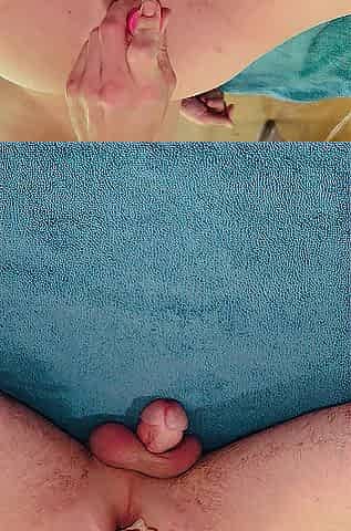 Hands free cum from prostate massage