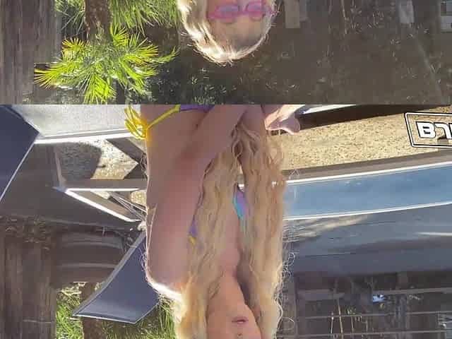 BJRAW Sexy golden-haired Lilly Bell sucking weenie and eating butt