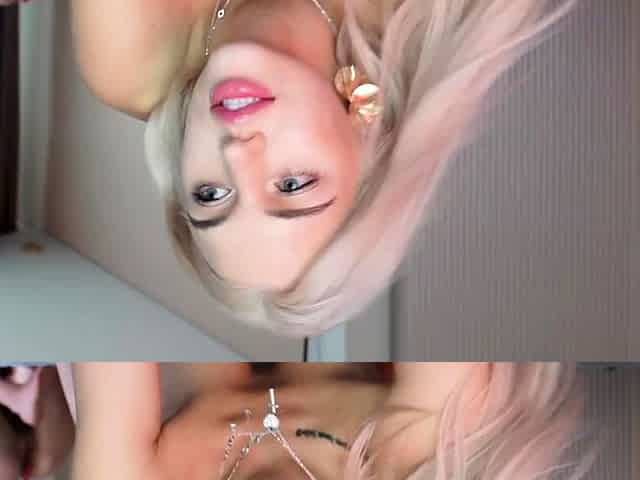 milabunny pussy and finger fuck through mirror