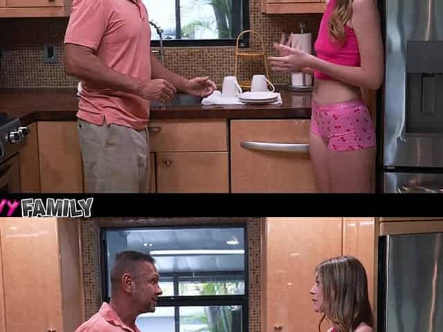MyPervyFamily - Negotiating With My Slim Stepdaughter for Her Constricted Gap - Della Cate