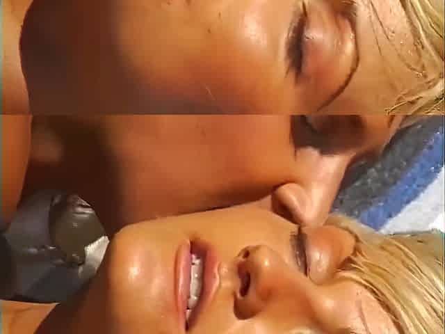 Threesome Sex On The Beach Licking Fucking Fingering With Stacy Valentine