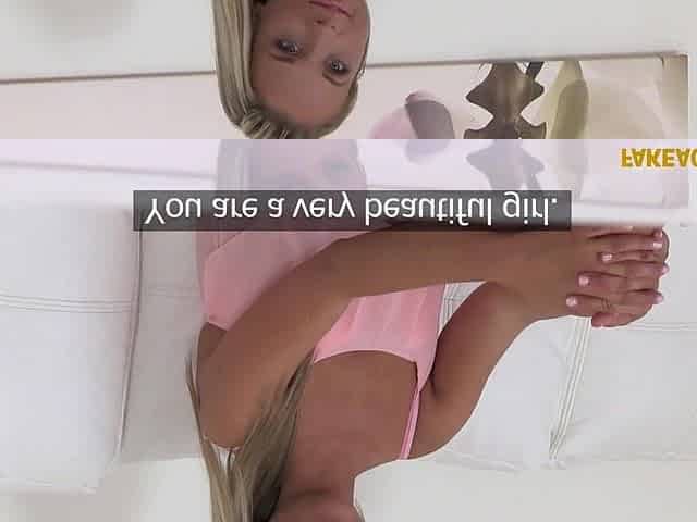 Nervous Blond Model Acquiesces PORN Casting - Fake Agent