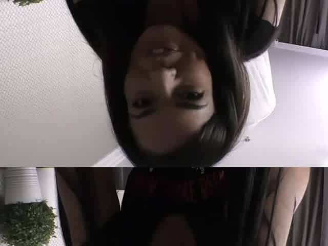 POV XMAS sex with a breasty and ass brunette hair