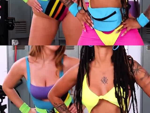 Beautiful MILFs having a taboo workout