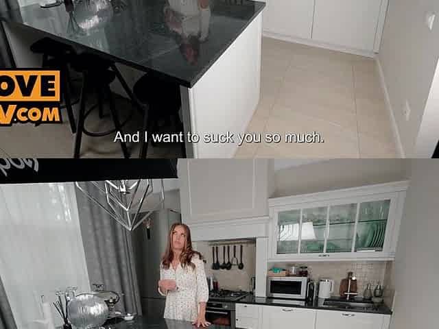 Banging your pornstar GF Luxury Cutie during cooking demo