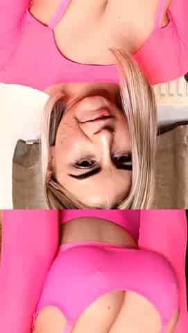 Curly Blonde Teen Records Solo Dildo Masturbation More at