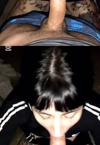 My inexperienced Argentinian sister-in-law sucks me off on the street