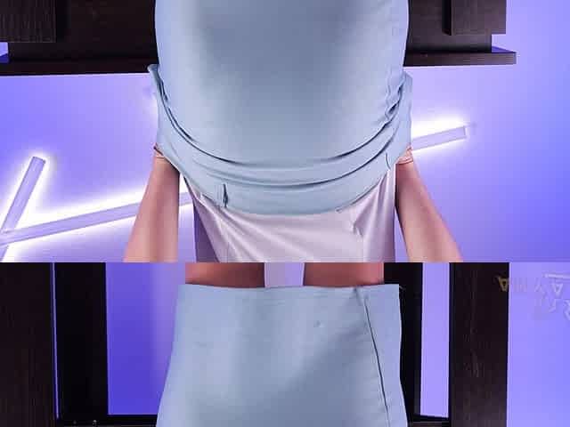 58-panties on a Perfect Butt Under a Beautiful, Sleek Skirt with Visible Panty Lines! *4k 60fps