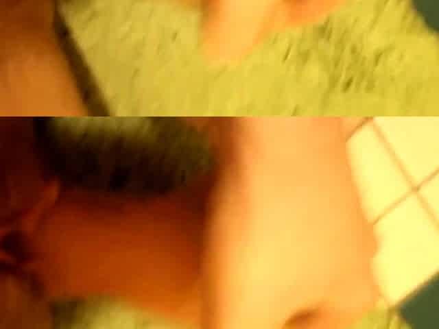 Solo brunette squirts with her huge dildo