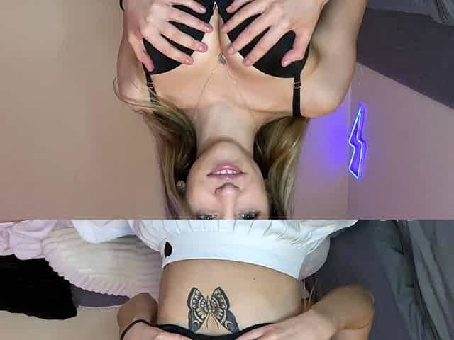 Shaved pussy amateur teen fucks huge dick pov