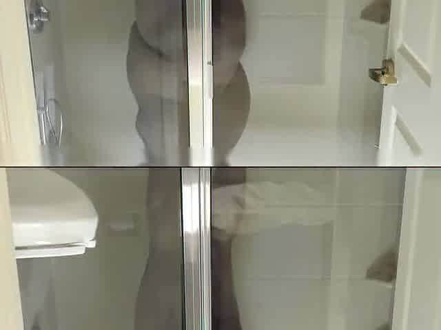 Taking a shower after a lengthy day of work