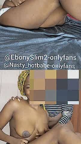 Black plays with her siters large boob's and licks her snatch