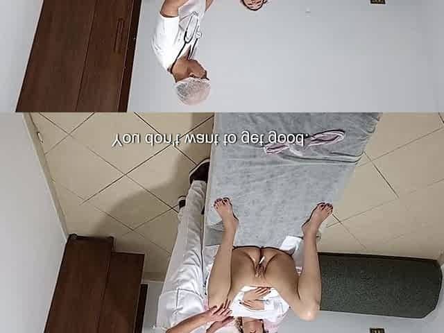 She Has Several in the Doctor's Anal Creampie.