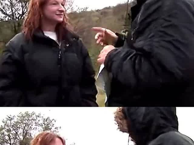 Busty Euro MILF Picked up for Outdoor Sex