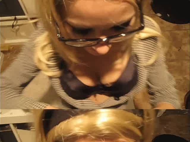 Hot BJ Slut Gives a Sloppy Deepthroat Blowjob At Job Interview