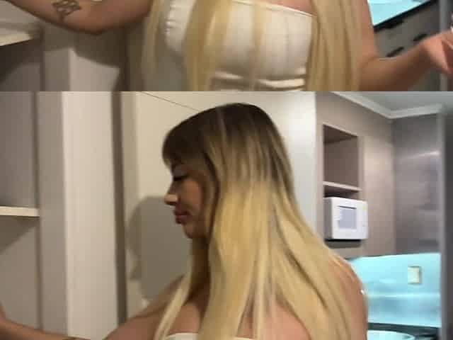 Gatita veve bang a fan