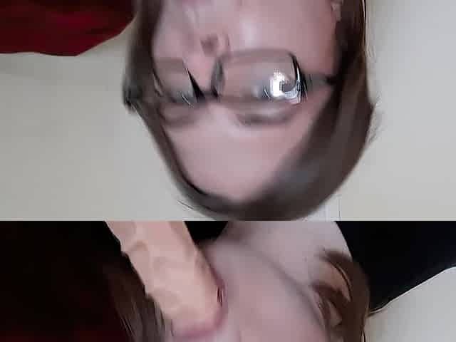 Sissy Doxy Sucks Sex tool and Masturbates