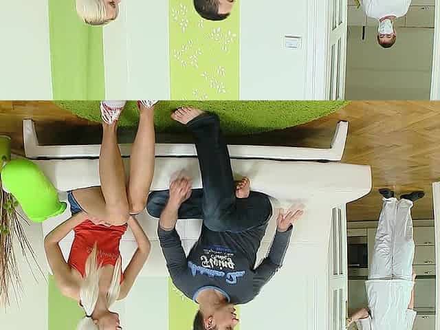 Russians Violetta and her skinny bf get kinky in the reality of it all