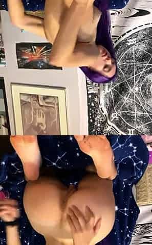 Sexy solo girl loving masturbation with toys