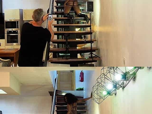 Stairway to Deduction - Photoshoot End in Intense Fucking on Stairs