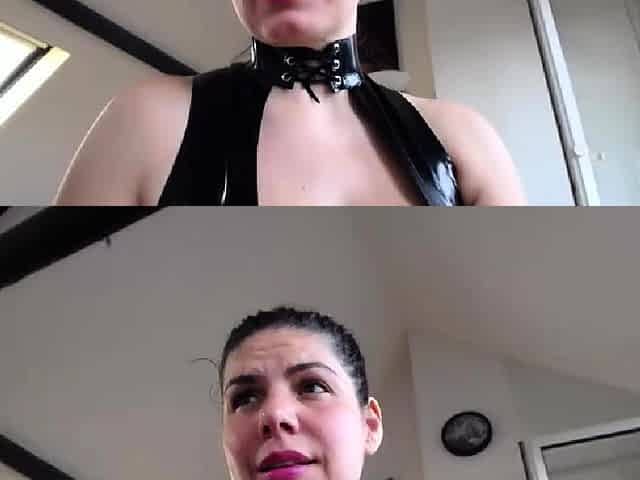 Busty curly brunette with big boobs fucks on couch