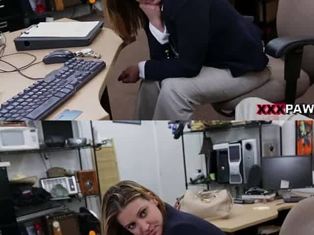 Business Lady Bent Over The Desk And Fucked
