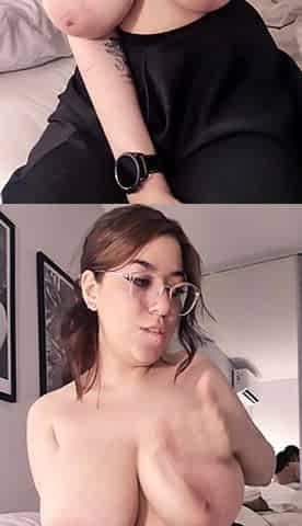 Big boobs milf masturbates with her dildo