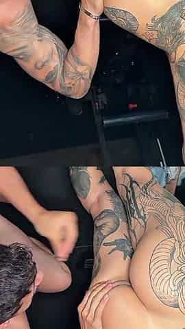 Wild Sex with a Tattooed Brazilian Girl with a Perfect Ass