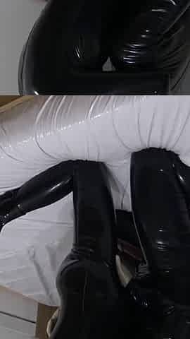 Spontaneous Amateur Latex Games in a Hotel Room with My New Lover. a Naughty Shared Wife Who Wanted to Enjoy It.