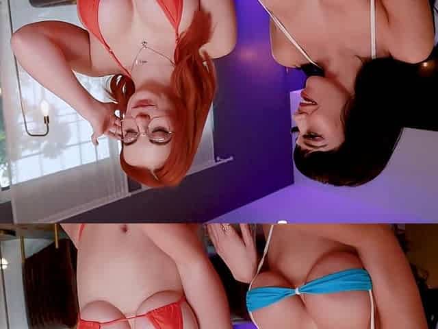 Filthy Bimbo Breeding! Oily Big Tits in Microbikinis JOI