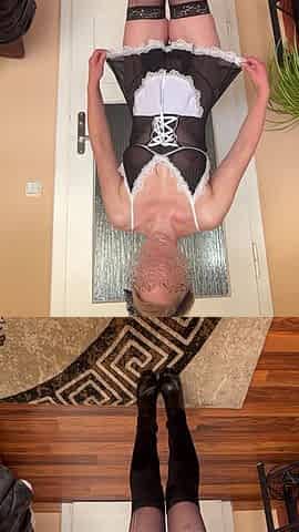 Husband Fucks with Hotwife in Maid Outfit