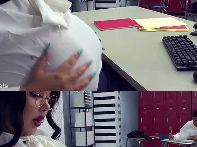 Chunky Teacher Chloe Klein Fucks Her Hung Ebony Student JM1243