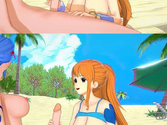 [One Piece] Futanari Nojiko x Nami (cg anime)