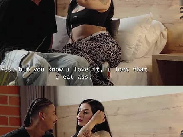 That babe's giving me her butt so this babe doesn't cheat on her boyfriend