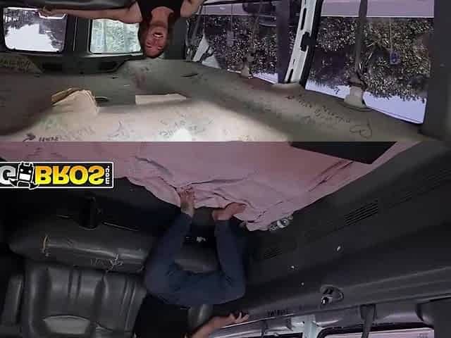 BANGBROS - Funsized Megan Ends Up With Cum All Over Her Gorgeous Face After A Hard Bus Bang