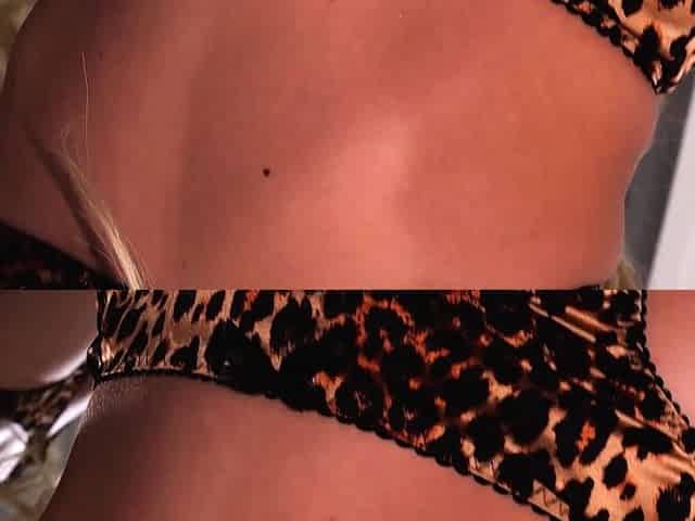 Busty petite blonde MILF shows big boobs