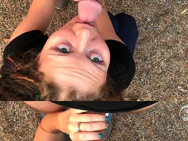 Outdoor footjob with Jenny Youthful. Much cum