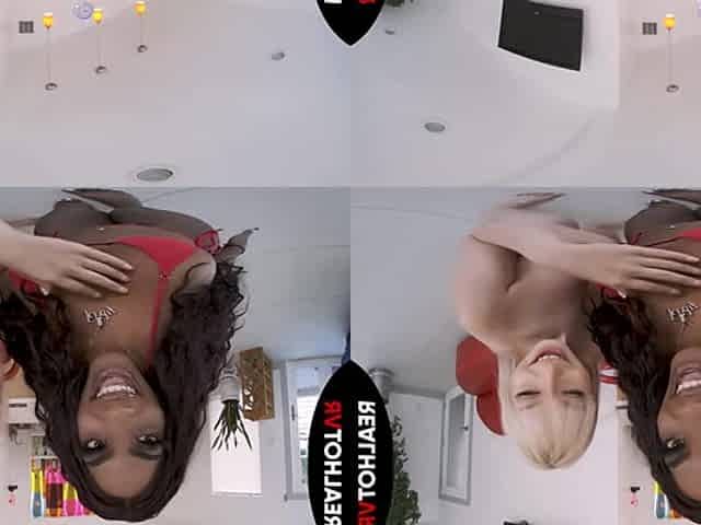 I Let My Best Friends Stepbrother Suck My Big Ebony Tits & Lick My Dripping Wet Pussy - RealHotVR