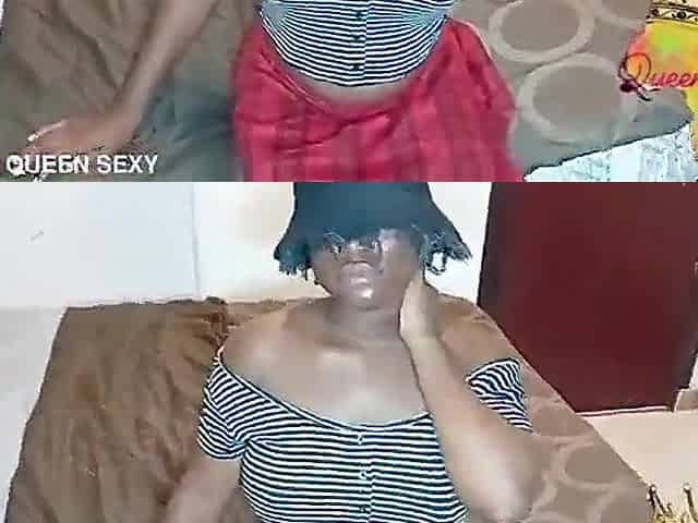 Nice-looking ebony black teen Wench with Ideal bazookas