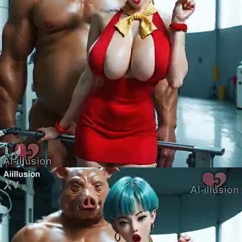 The Secret Between Bulma and Oolong 1 (AI-generated) (No live-action) (NSFW)