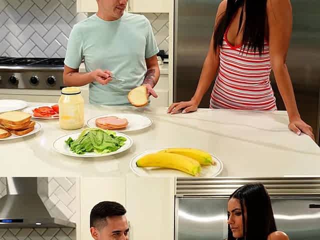 Bratty latina stepsister flight or fuck