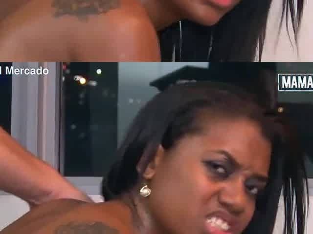 Curvy Black Gets Pounded Doggy... This chab Grabs Her Booty and Goes Unfathomable