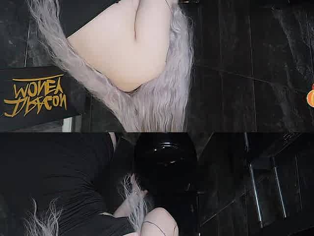 Team fuck Bukkake in a Nightclub Public Restroom with a Gothic Angel Whore